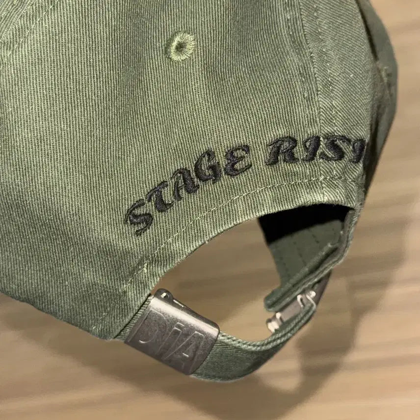 [SOLD OUT] 스테이지알 Stage.R 볼륨 로고 워싱 볼캡 카키 OS
