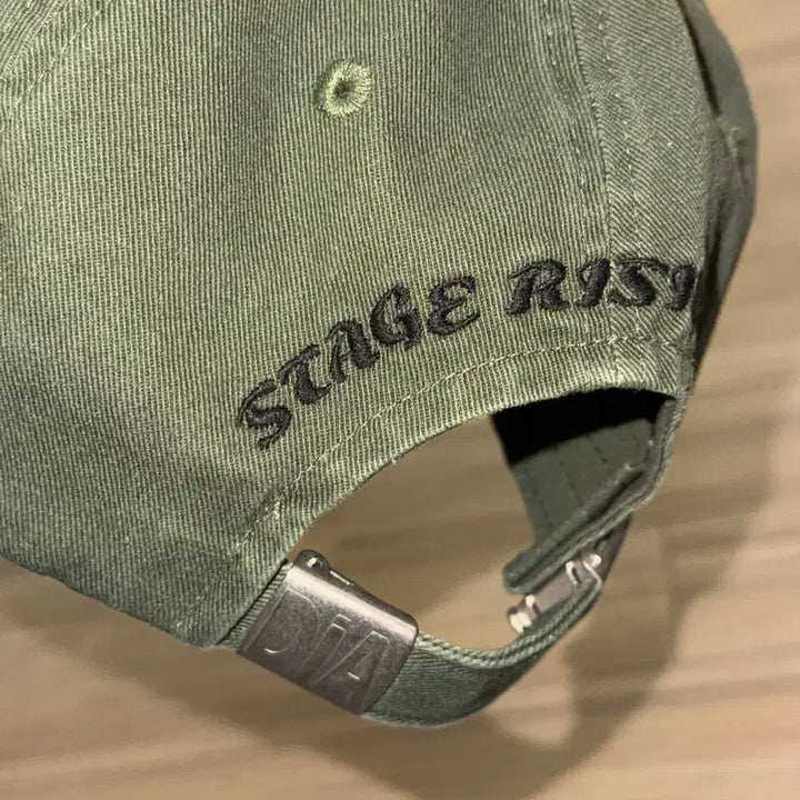 [SOLD OUT] 스테이지알 Stage.R 볼륨 로고 워싱 볼캡 카키 OS