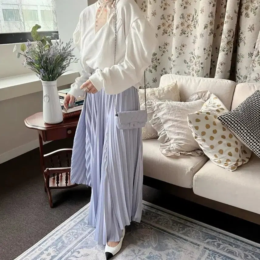 [BUNJANG] by flow 바이플로우 Pleated Long Skirt / by flow 바이플로우 바이씨니 플리츠 롱스커트