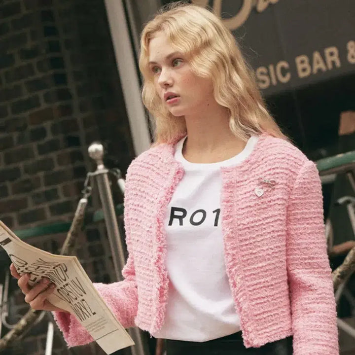 [BUNJANG] Rare 01 Essential Jacket - Rosy Pink / 레어01 에센셜 자켓 로지핑크