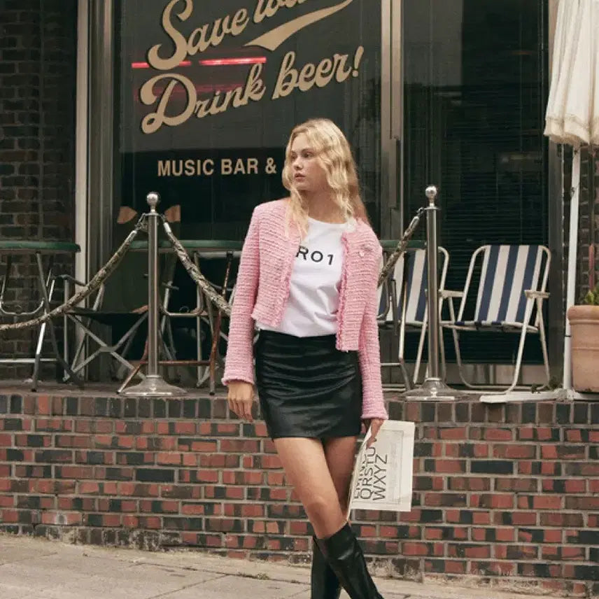 [BUNJANG] Rare 01 Essential Jacket - Rosy Pink / 레어01 에센셜 자켓 로지핑크