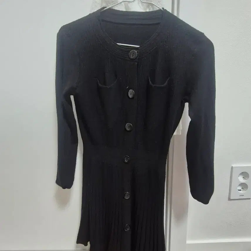 [BUNJANG] Black Knit Mini Dress / 검정 원피스 숏