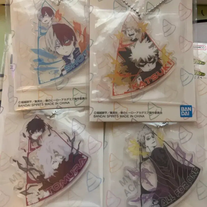 [SOLD OUT] 일괄 4개 나히아 더너머로 쿠지 I상 쇼토 바쿠고 아크릴 참 키링