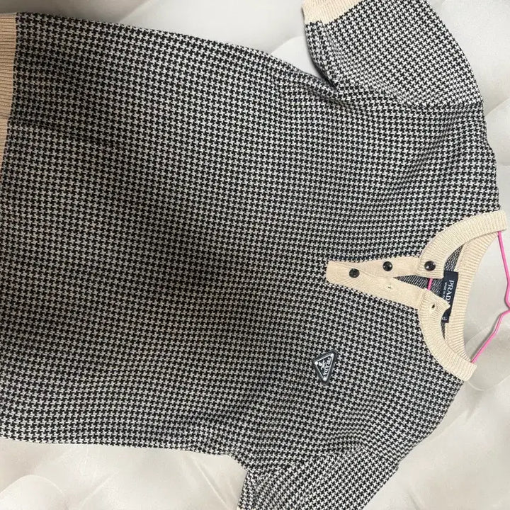 [BUNJANG] Prada Houndstooth Knit Sweater / 프라다 하운드투스 니트