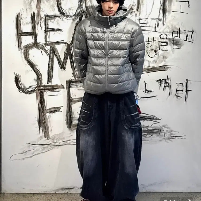 [BUNJANG] Umbro Featherflex Lightweight Hooded Down Jacket / 엄브로 페더플렉스 경량 후드형 다운 자켓 카키