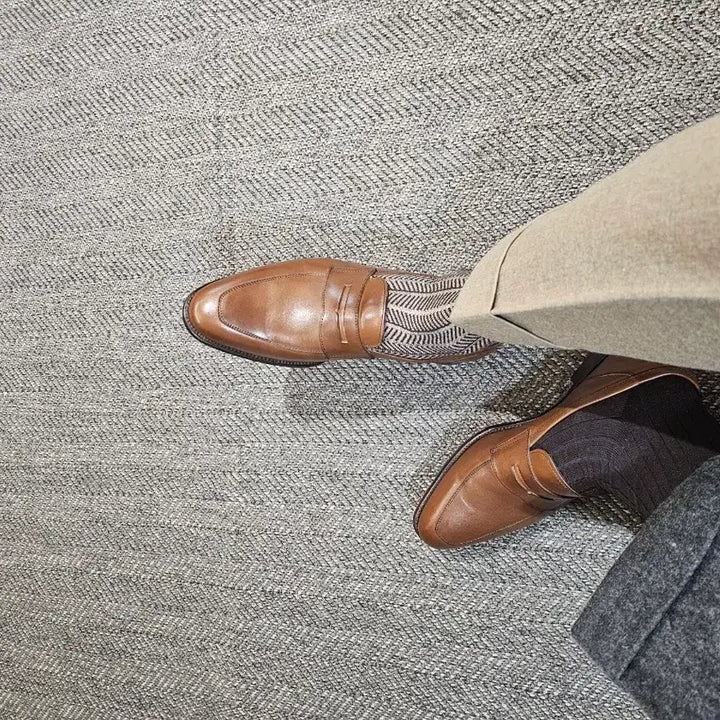 [BUNJANG] Herring Shoes James UK7.5 Leather Dress Loafers / 헤링슈 프리미엄라인 제임스Uk7.5