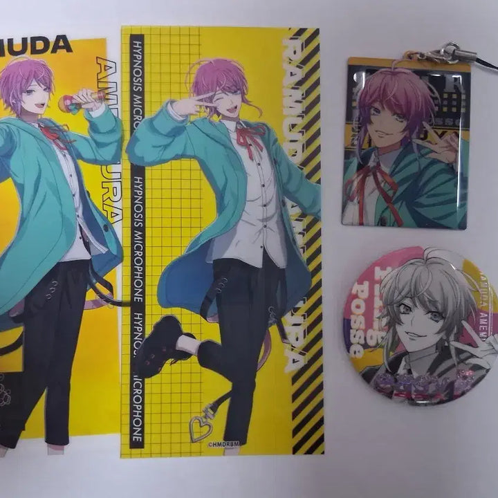 [BUNJANG] Hypnosis Mic Amemura Ramuda Clear Card, Badge, Keyring / 히프마이 히프노시스마이크 아메무라 라무다 클리어마커 캔뱃지 키링