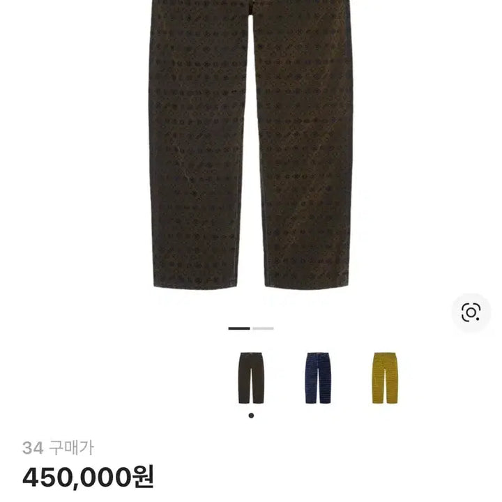[BUNJANG] Supreme Flock Loose Fit Denim Black 34 Size / 슈프림 플록 루즈 핏 데님 블랙 24FW 34사이즈