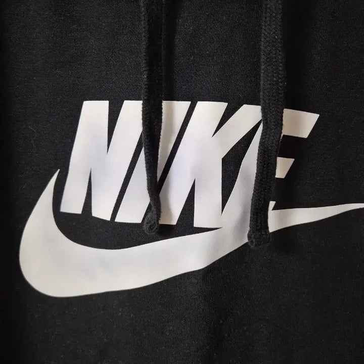 [BUNJANG] Nike Black Fleece Hoodie Big Logo / 나이키 블랙 기모 후드티 빅로고