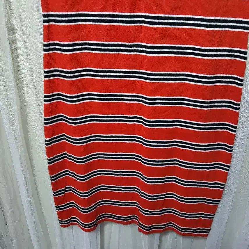 [BUNJANG] ZARA Striped Collar Midi Dress / ZARA의 스트라이프 카라 원피스