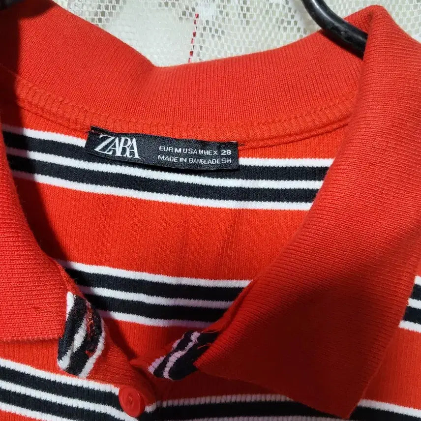 [BUNJANG] ZARA Striped Collar Midi Dress / ZARA의 스트라이프 카라 원피스