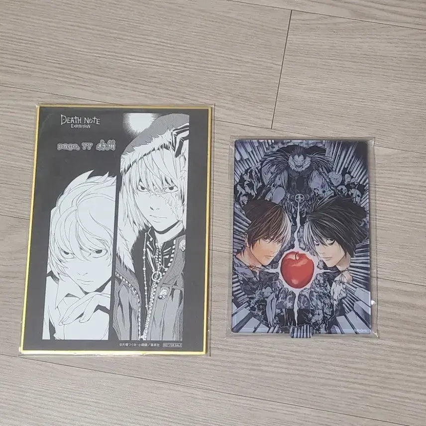 [BUNJANG] Death Note Exhibition Limited Edition Acrylic Stand & Special Color Paper / 데스노트 원화전 한정 특전 & 아크릴 판매