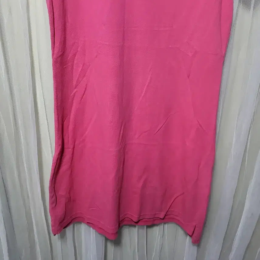 [BUNJANG] Beanpole Pink Cubic Polo Dress / 빈폴 핑크색 큐빅 폴로 원피스