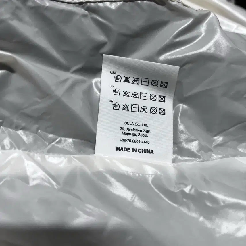 [BUNJANG] OY Openyard Glossy Lightweight Padded Jacket Light Gray / [L] 오와이 OY 오픈야드 글로시 경량패딩 라이트 그레이