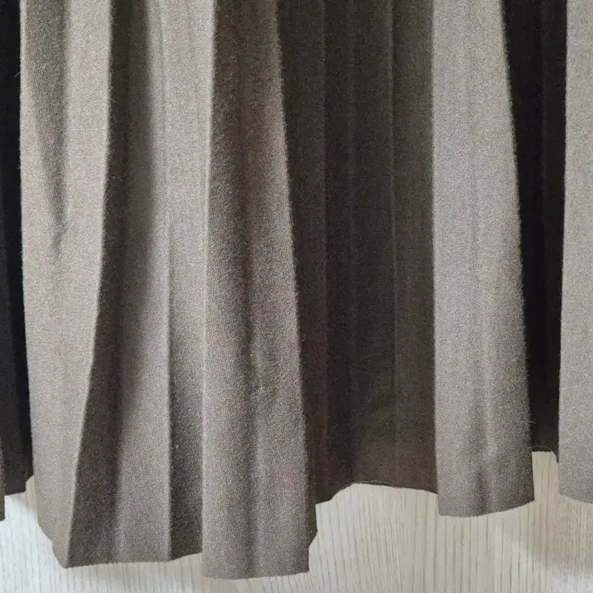 [BUNJANG] Brown Pleated Long Skirt / 브라운 플리츠 롱 스커트 프리사이즈밴딩