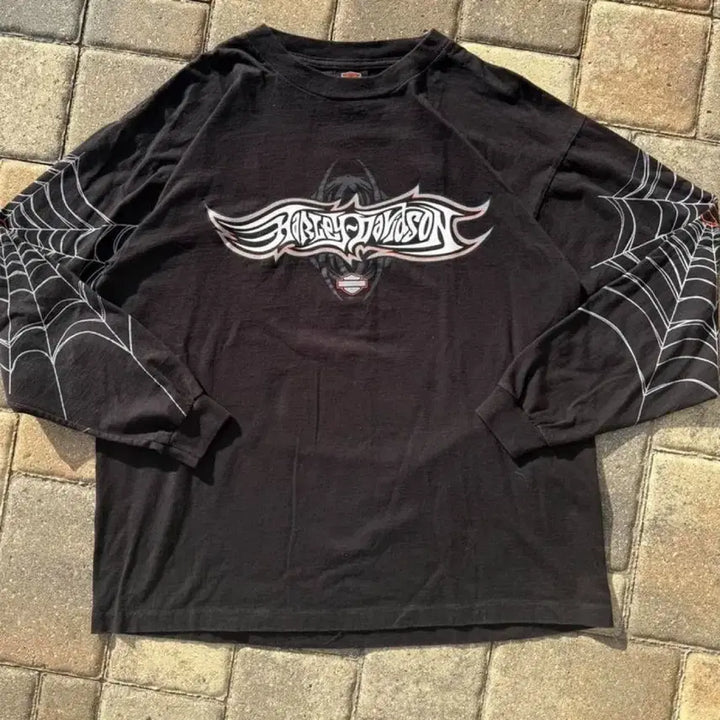 [BUNJANG] Harley-Davidson Spider Web Long Sleeve Shirt / 삽니다 할리데이비슨 스파이더 웹 롱슬리브