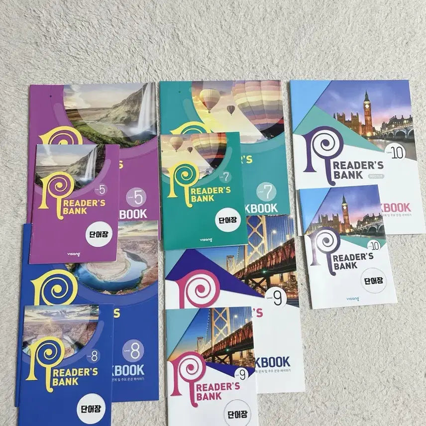 [BUNJANG] Leaders Bank Workbook & Vocabulary Book Set / 리더스뱅크 워크북&단어장 세트(5,7,8,9,10)