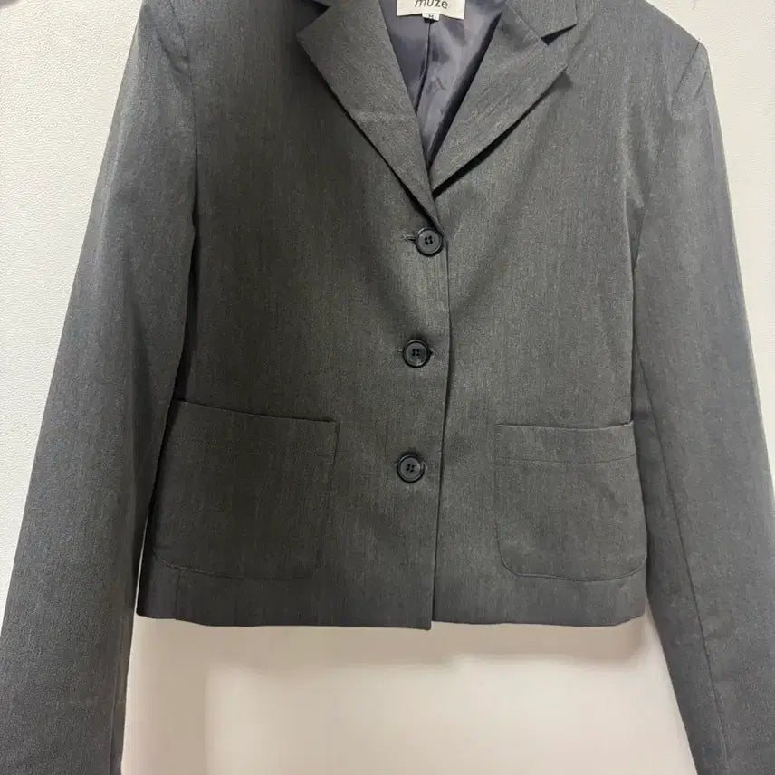[BUNJANG] Charcoal Short Blazer / 챠콜 숏 블레이저