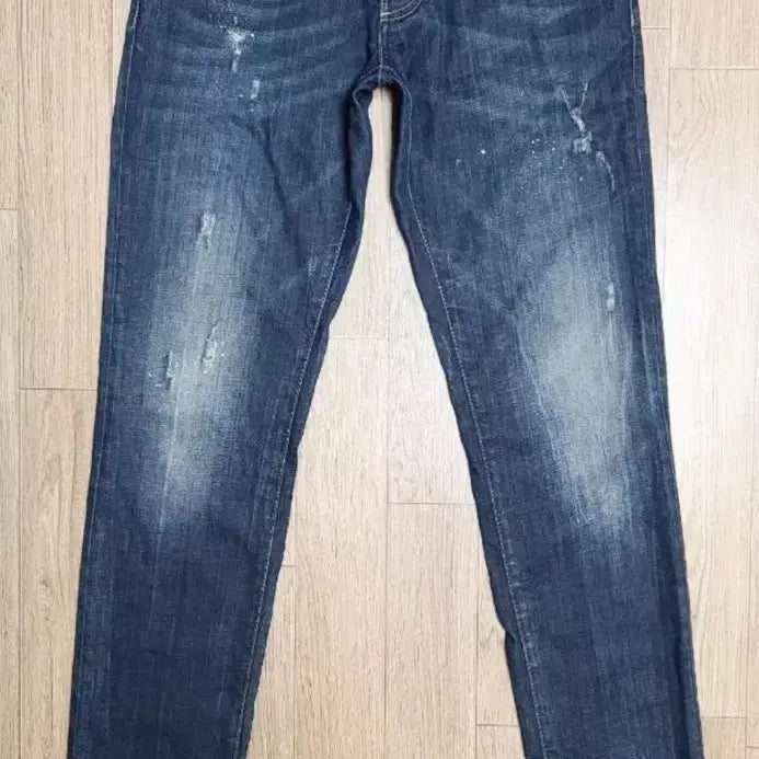 [BUNJANG] DSQUARED2 Leather Patch Slim Fit Jeans / 디스퀘어드2 가죽패치 슬림핏 청바지