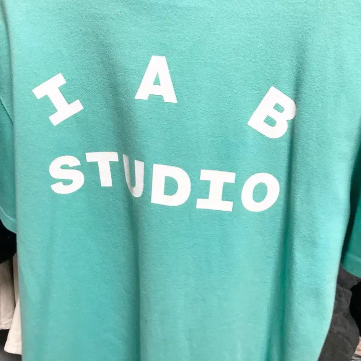 [BUNJANG] IAB Studio Aqua Green T-shirt M / 아이앱스튜디오 티셔츠 아쿠아 그린 M