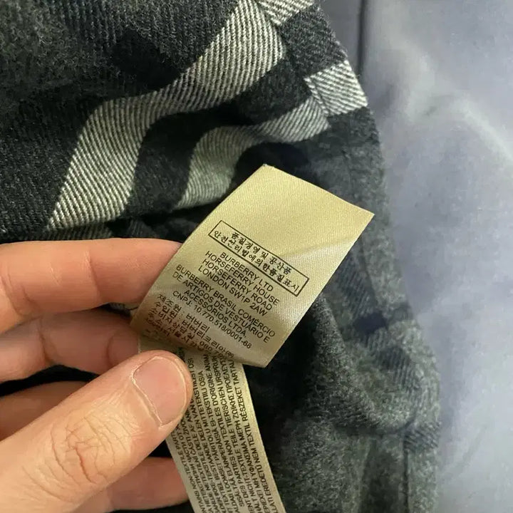 [BUNJANG] Burberry x Gosha Flannel Half-and-Half Shirt / [XS,S] 버버리 x 고샤 플란넬 반반 셔츠