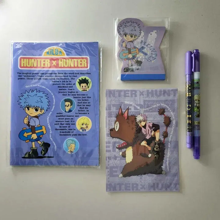 [BUNJANG] Hunter x Hunter Killua Stationery Set / 헌터x헌터 키르아