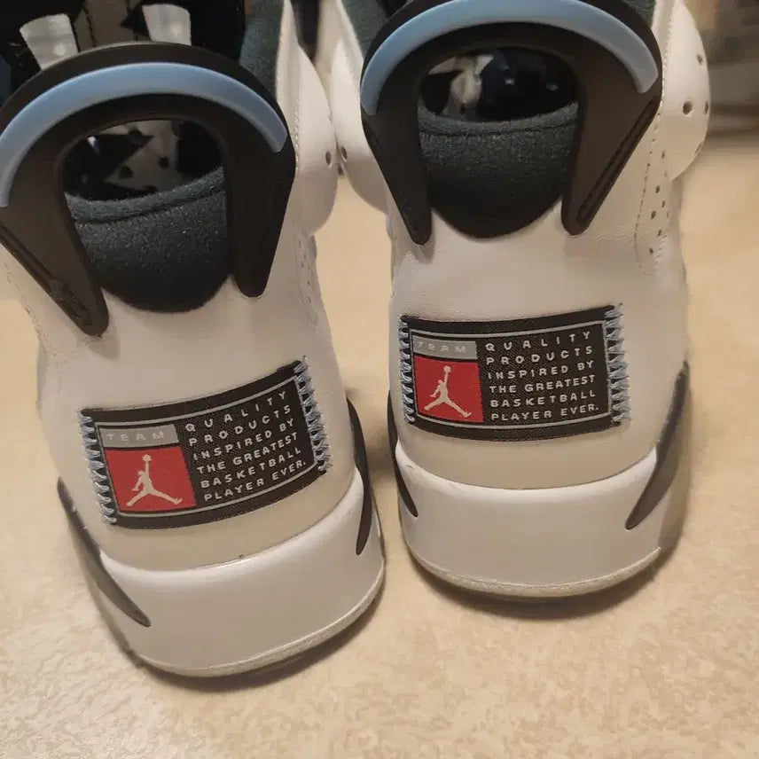 [BUNJANG] Jordan 6 Retro University Blue Sneakers / 조던 6 레트로 유니버시티 블루 260