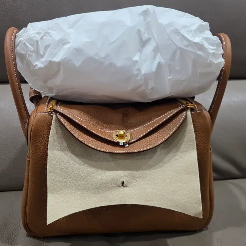 [BUNJANG] Hermes Lindy 30 Clemence Leather Handbag / 에르메스 린디백 30 클레망스 & 골드 가방