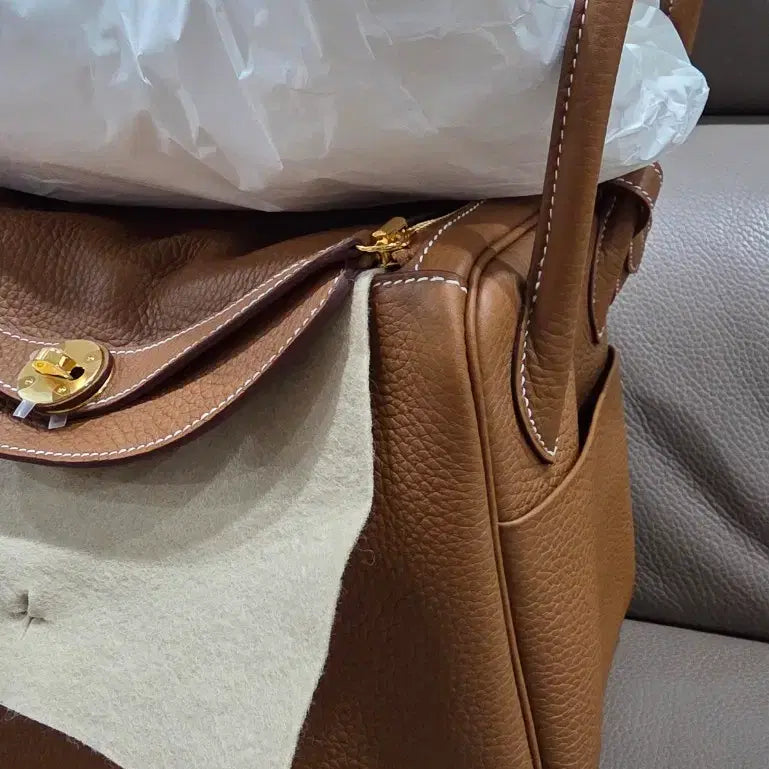 [BUNJANG] Hermes Lindy 30 Clemence Leather Handbag / 에르메스 린디백 30 클레망스 & 골드 가방