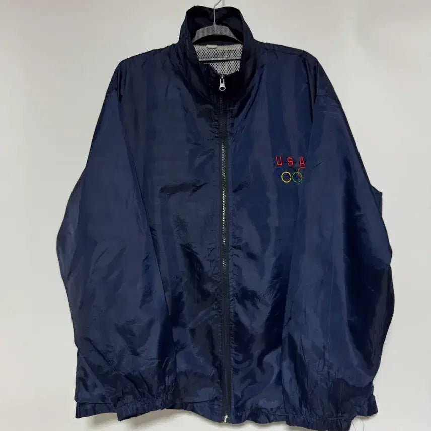 [BUNJANG] USA Olympic Navy Windbreaker 100-105 / USA 올림픽 네이비 바람막이 100-105