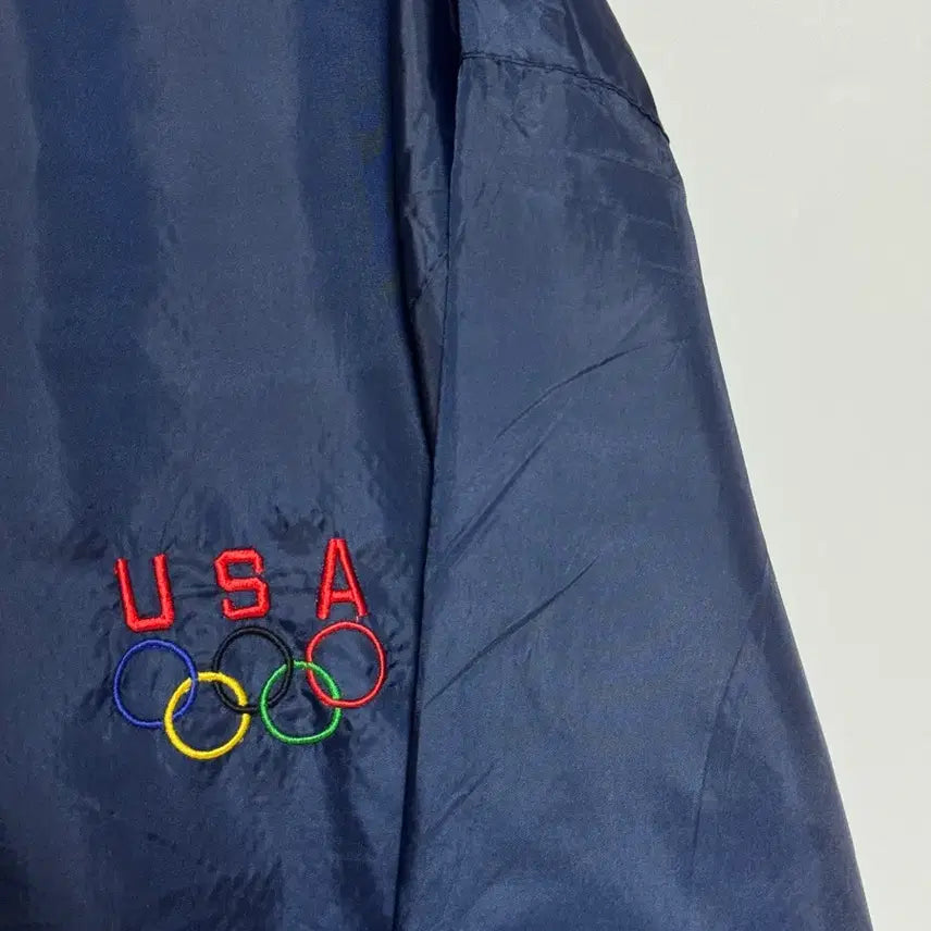[BUNJANG] USA Olympic Navy Windbreaker 100-105 / USA 올림픽 네이비 바람막이 100-105