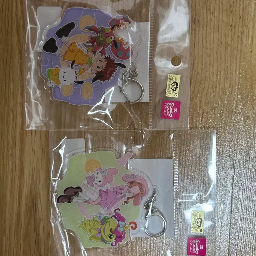 [BUNJANG] Digimon Adventure Sanrio Han Sol Koshiro Mimi Keyholder Set / 디지몬 어드벤처 산리오 콜라보 장한솔 코시로 미나 미미 키홀더 세트