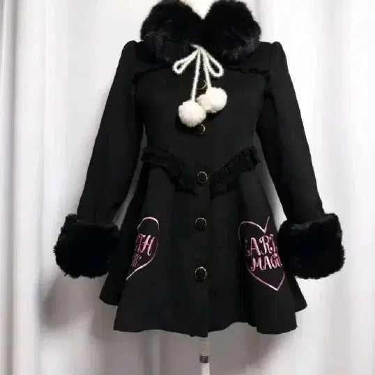 [BUNJANG] Vintage Lace Flare Coat Dress / 빈티지 레이스 플레어 코트원피스 히메갸루 공겜여주