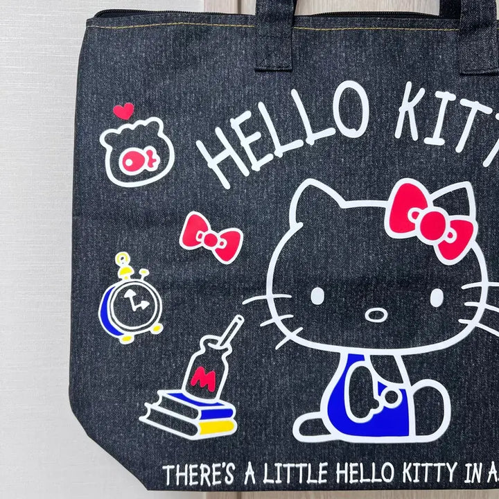 [BUNJANG] Hello Kitty Denim Tote Bag / 고전 헬로키티 토트백