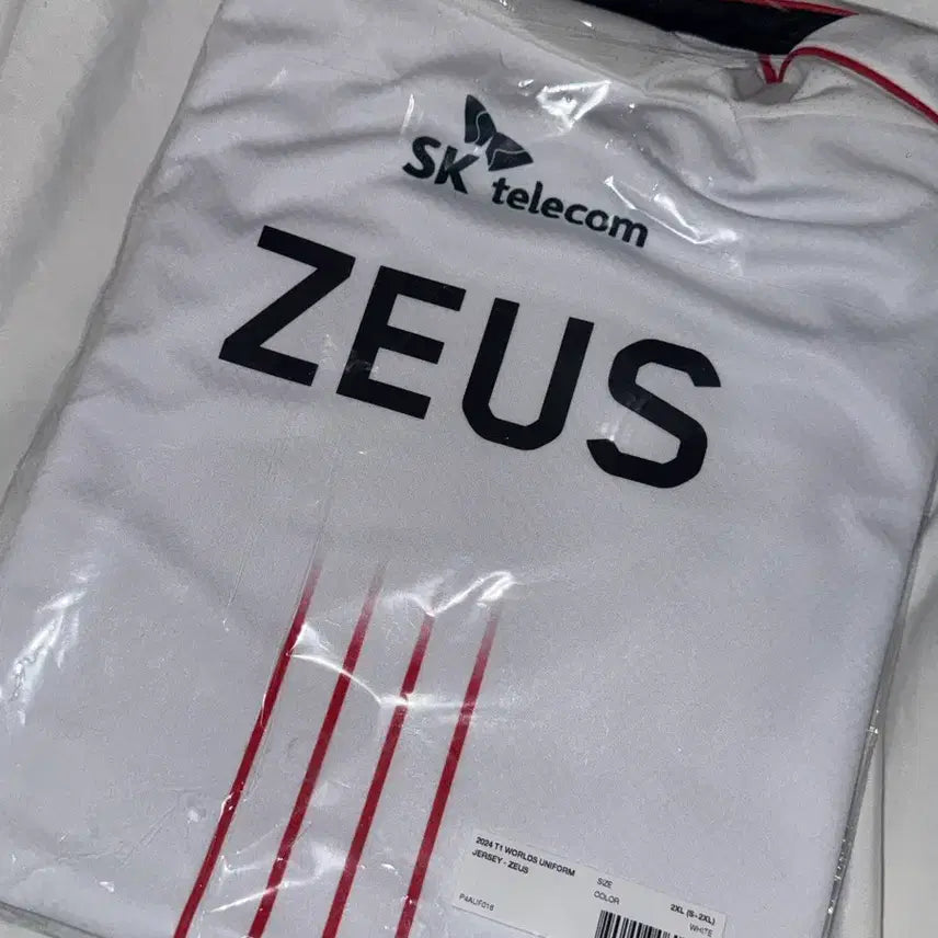 [BUNJANG] T1 Zeus Worlds Jersey 2XL / 24 t1 제우스 월즈 유니폼 저지 2xl
