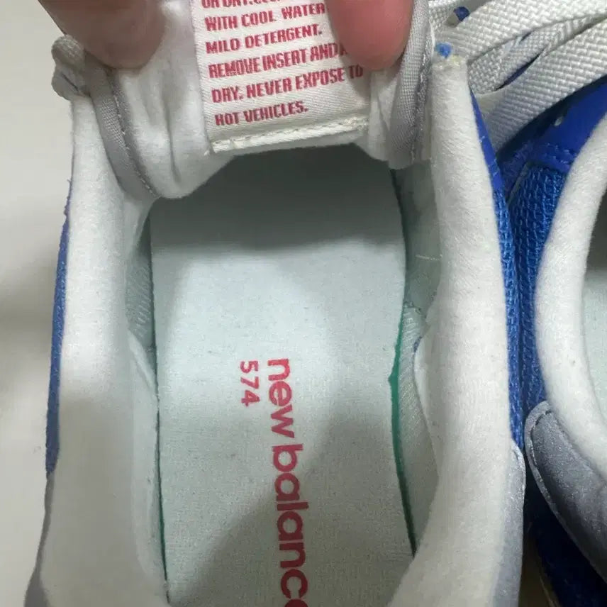 [BUNJANG] New Balance 574 Heritage Blue White Sneakers / [275] 뉴발란스 574 헤리티지 블루 화이트