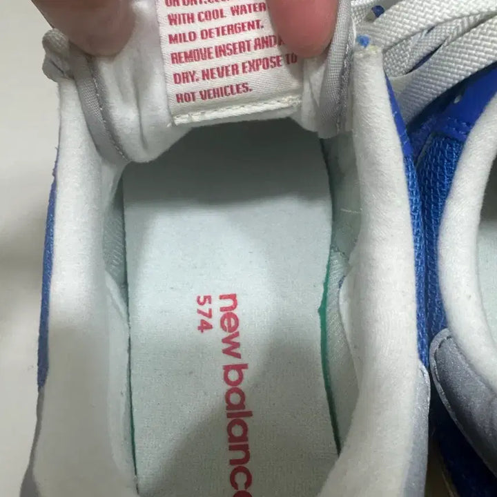 [BUNJANG] New Balance 574 Heritage Blue White Sneakers / [275] 뉴발란스 574 헤리티지 블루 화이트
