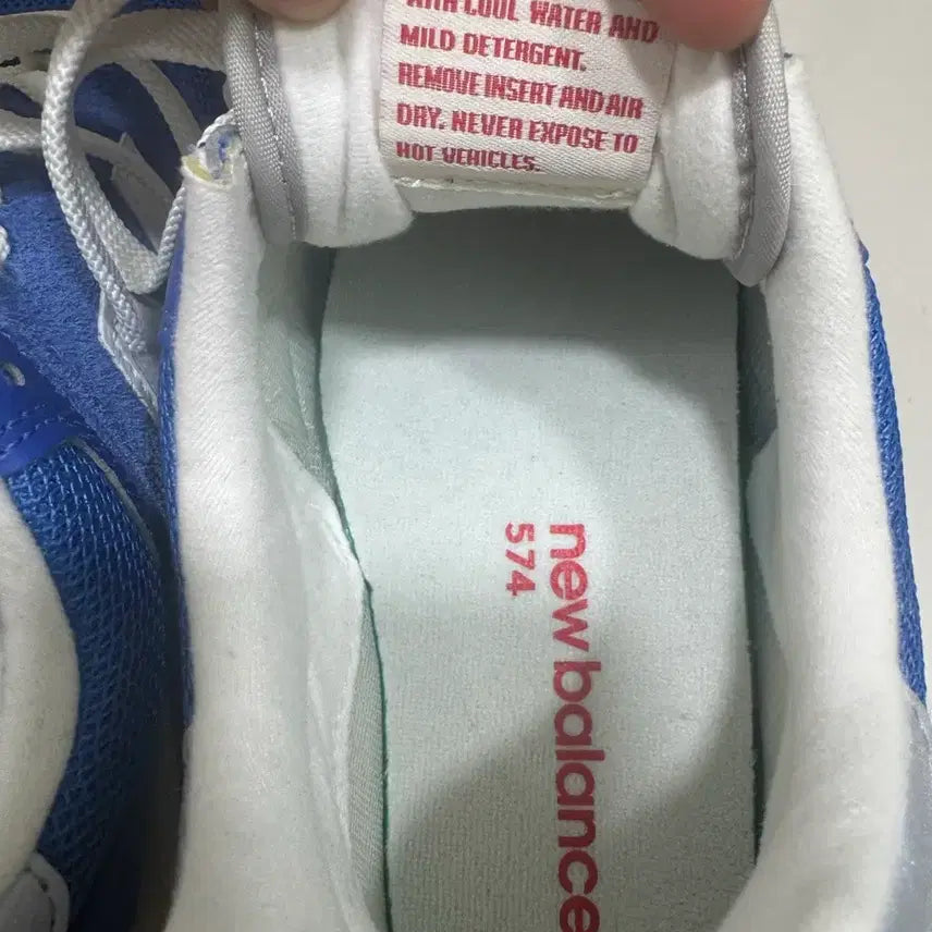 [BUNJANG] New Balance 574 Heritage Blue White Sneakers / [275] 뉴발란스 574 헤리티지 블루 화이트