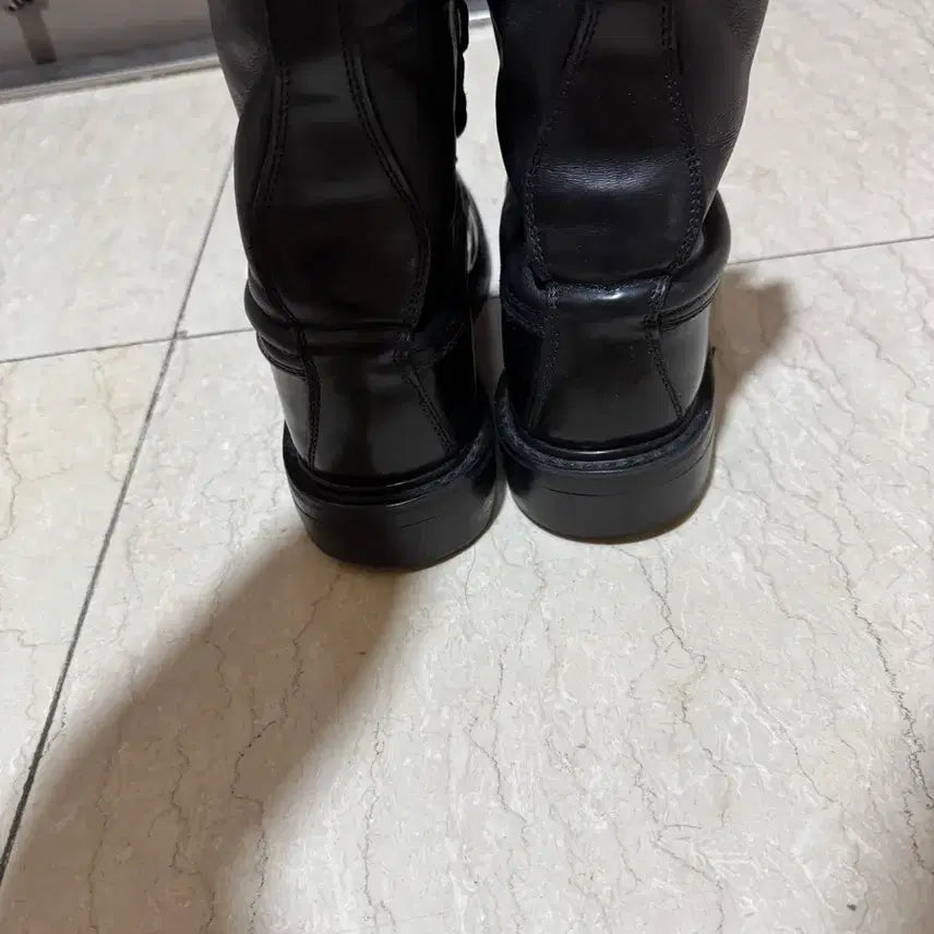 [BUNJANG] Melbon Zipper Tactical Boots / 멜본제화 지퍼 조종사 전술화/작업화/워커/부츠 (예비군용현장용패션용)
