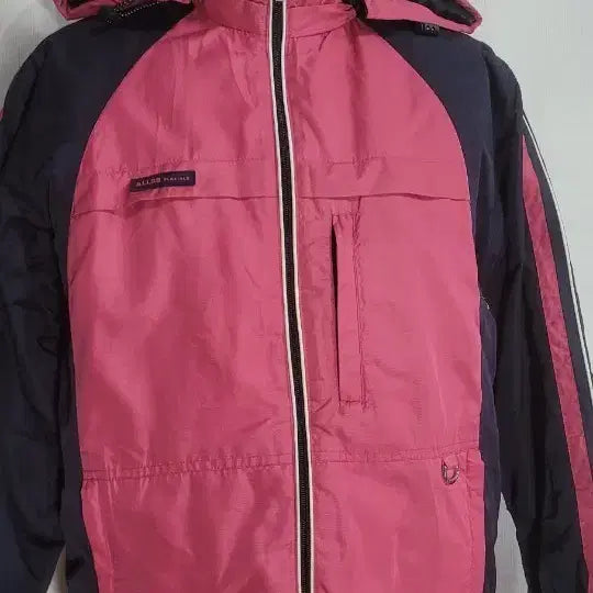 [BUNJANG] Allo&amp;lu Hooded Windbreaker Pink Navy Size 90 / 알로&amp;루 후드 바람막이 핑크 네이비90