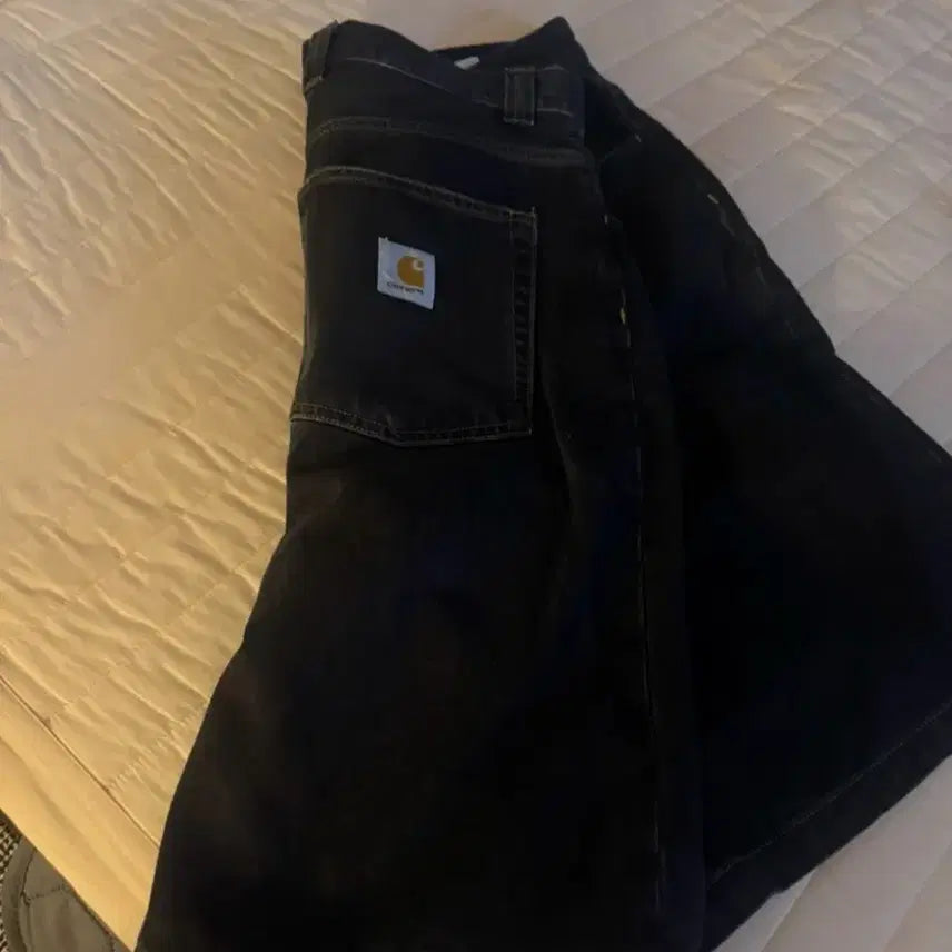 [BUNJANG] Carhartt Black Denim Shorts / 칼하트 블랙 데님 반바지 반바지L