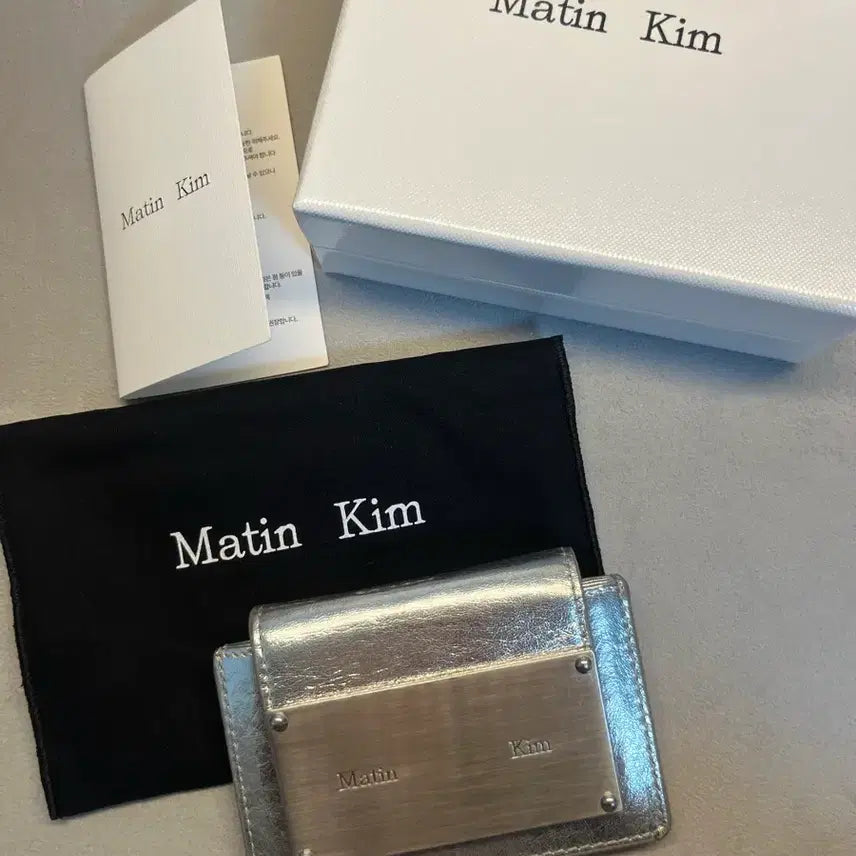 [BUNJANG] Matinkim Silver Card Wallet / (보증서o) 마뗑킴 실버 카드지갑
