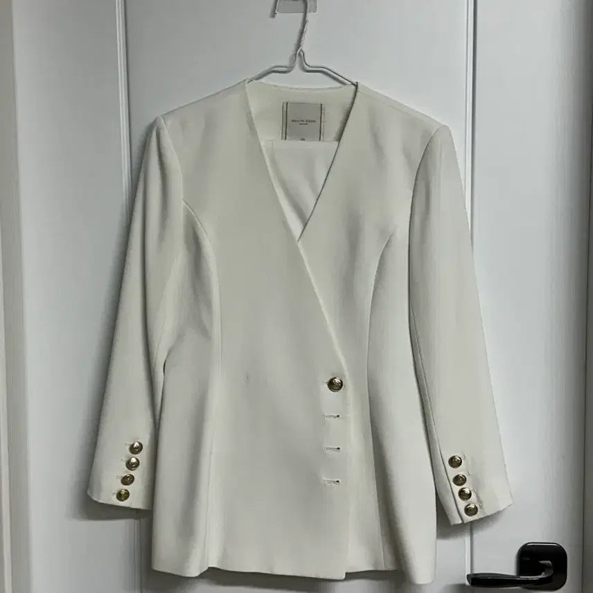 [BUNJANG] Aird Alexis White Suit Set / 에어드 알렉시스 화이트 정장 셋업 (자켓+바지)