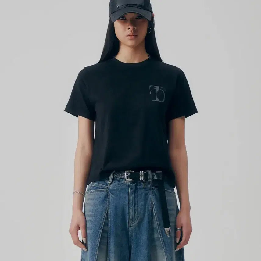 [BUNJANG] Trimming Bird Short Sleeve T-shirt / 트리밍버드 반팔 Reflection Graphic Crop T-Shirt