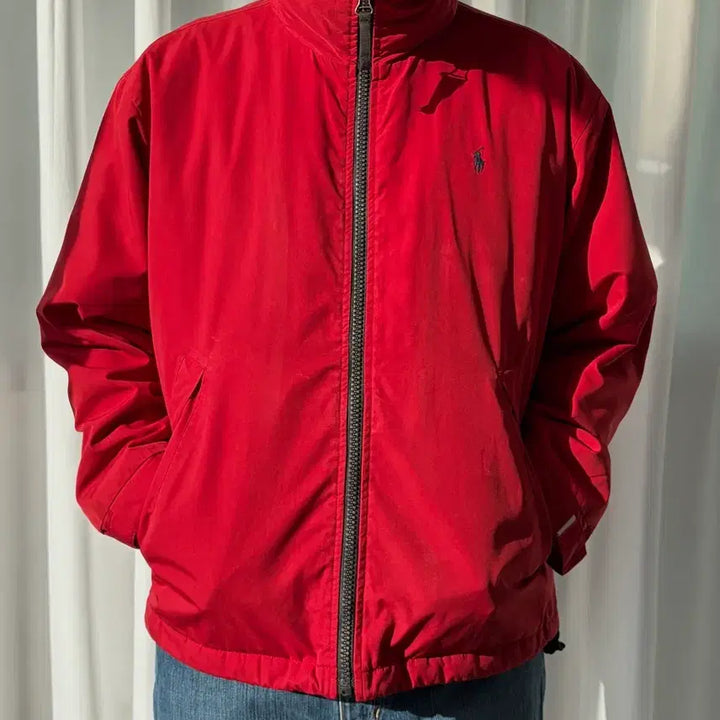 [BUNJANG] Polo Ralph Lauren Poly-Shell Red Jacket / [L]폴로 랄프로렌 폴리쉘 레드 자켓