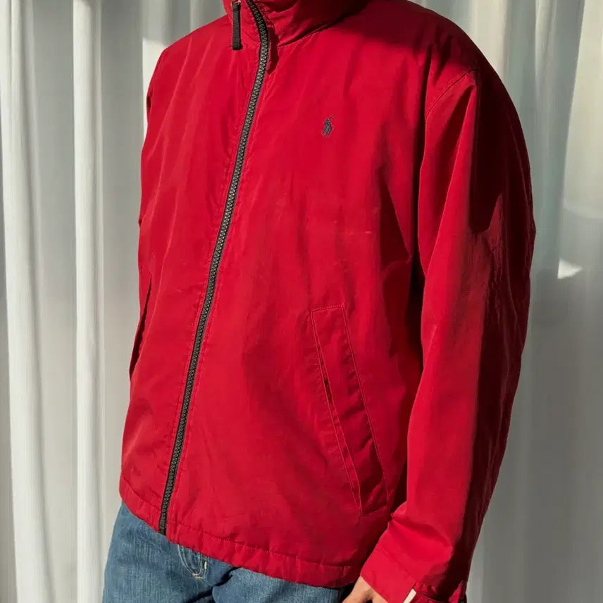 [BUNJANG] Polo Ralph Lauren Poly-Shell Red Jacket / [L]폴로 랄프로렌 폴리쉘 레드 자켓