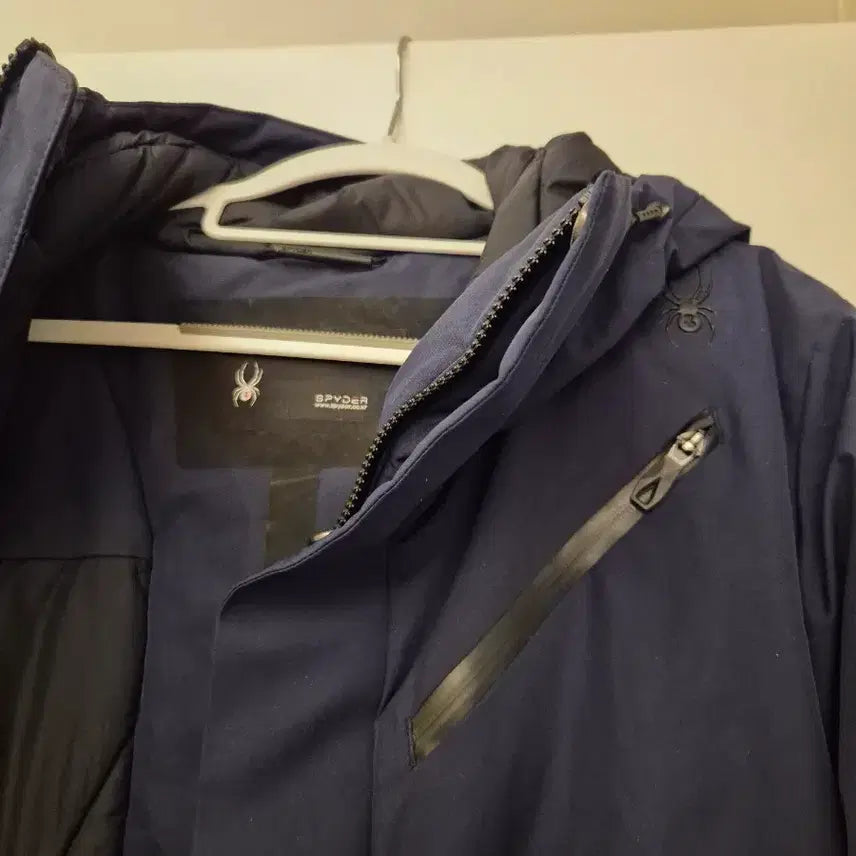 [BUNJANG] Spider Navy Long Padded Jumper / 스파이더 네이비 롱 패딩 점퍼