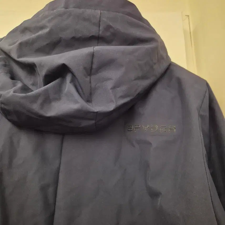 [BUNJANG] Spider Navy Long Padded Jumper / 스파이더 네이비 롱 패딩 점퍼