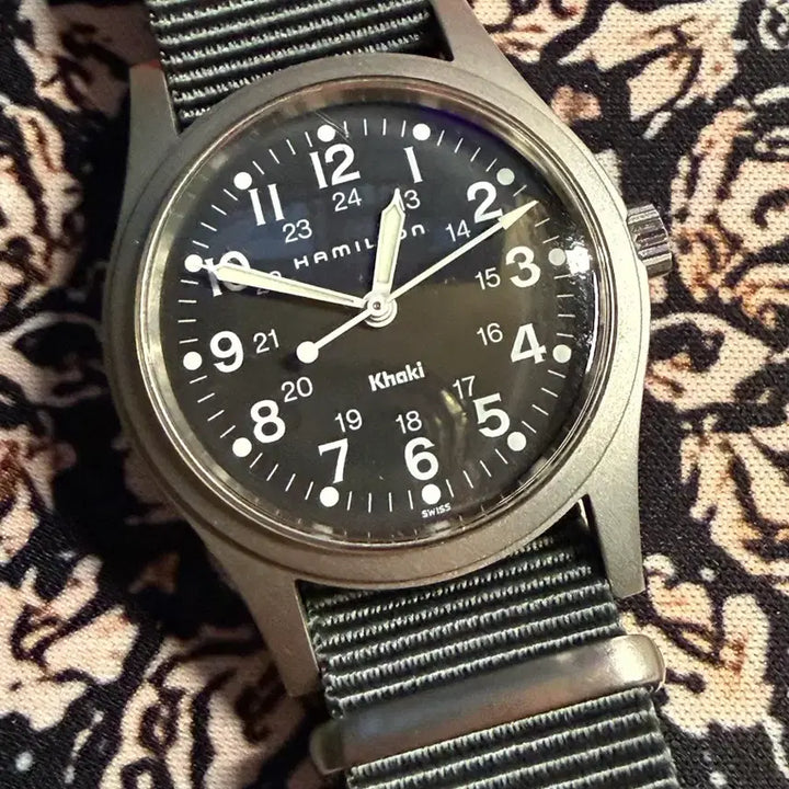 [BUNJANG] Hamilton 9415A Black Dial Mechanical Watch / 해밀턴 9415A 수동 BLACK검판