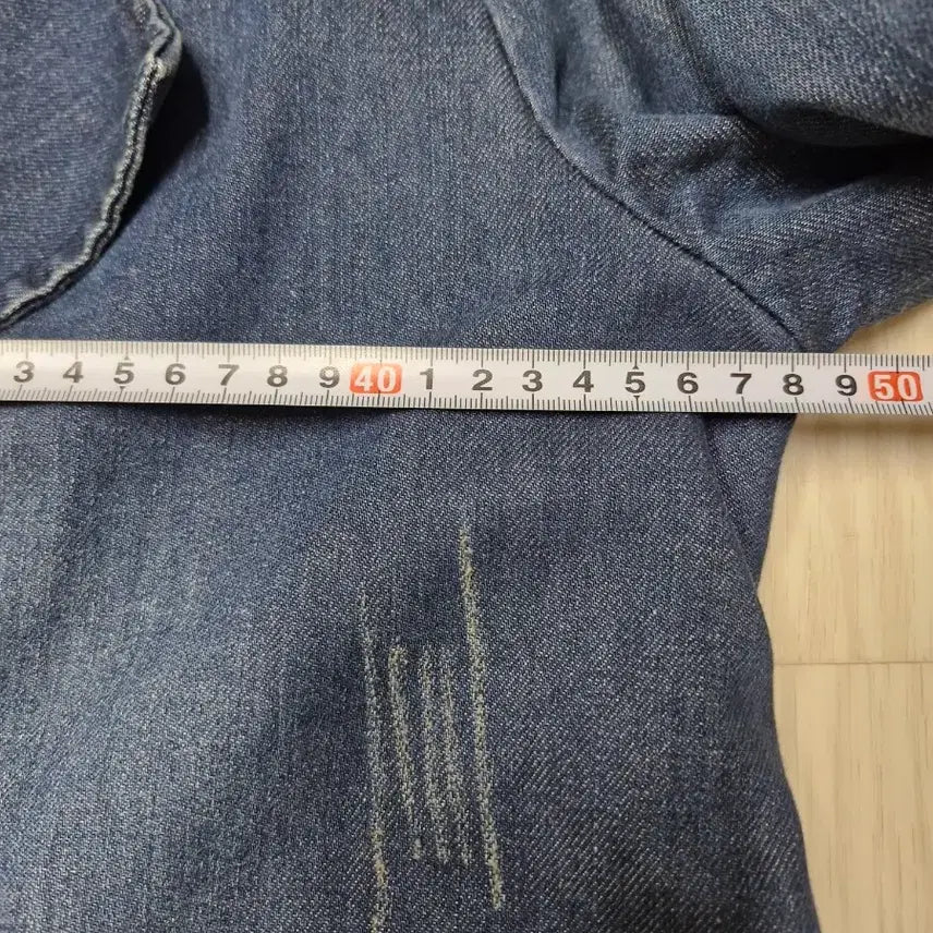 [BUNJANG] Satin Denim Coat / 샤틴 satin 데님 코트